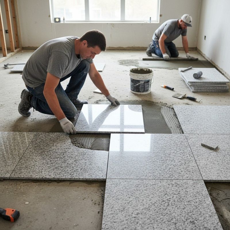 Granite Tile Installation detail